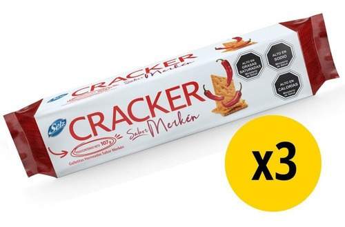 Galleta Selz Cracker Merken 3 Un. X 107 Grs