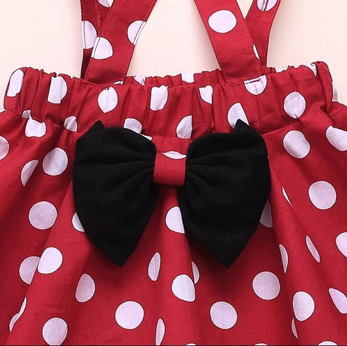 Imagem 6 de 9 de Conjunto Da Minnie Infantil Menina Blusa Saia Festa