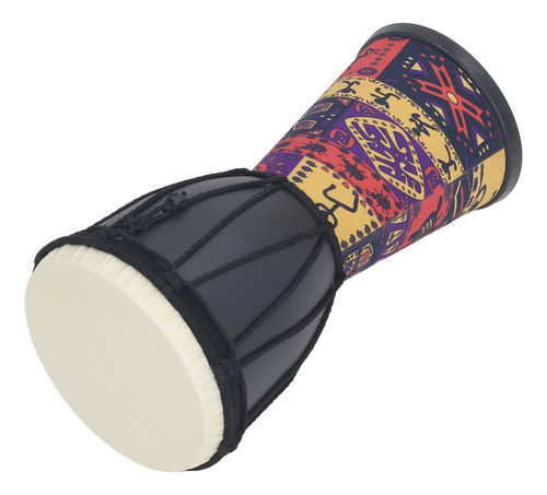 Tambor De Percusión Manual De 4 Pulgadas Con Diseño Africano