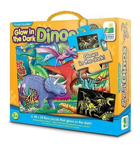 Glow In The Dark Puzzle Dino Y Actividad De Dinosaurios En U