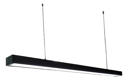 Lampara Colgante Led 24w Minimalista 120 Cm 10 Pzs Estructura Negro