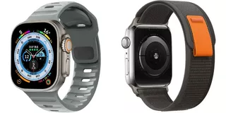 2x Pulseira Sport P/ Apple Watch 42mm 44mm 45mm 49mm -