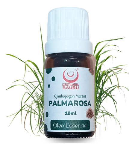 Óleo Essencial Palmarosa 10ml 100% Natural Para Aromaterapia