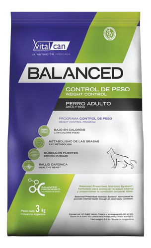 Balanced Perro Control Peso X 3kg