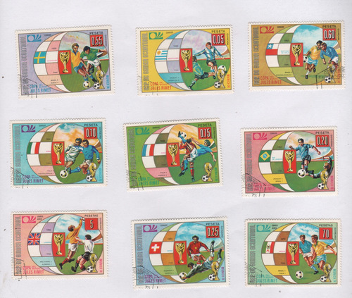 Serie Estampillas Guinea Ecuatorial - Futbol Mundial 1974