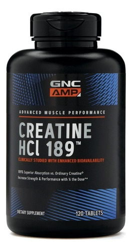 Gnc Amp Creatina Hcl 189 - 120 Tabletas