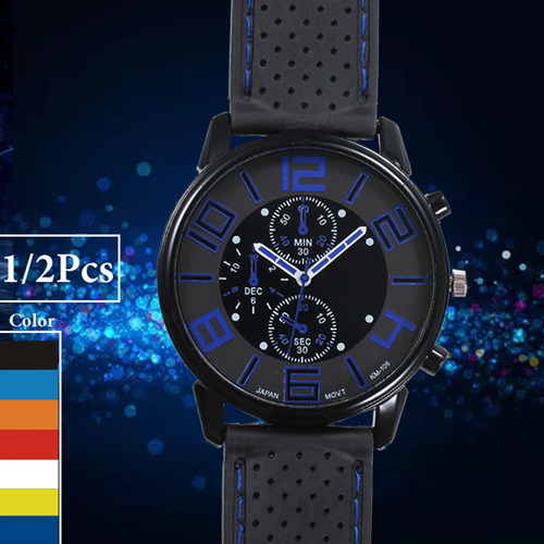 I Relógio Masculino De Luxo Com Pulseira De Silicone -