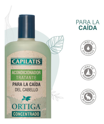 Set Capilatis Ortiga Concentrado Seco Shampoo+ Acond+ Loción