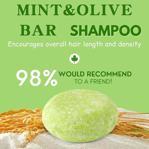 Sabonete De Shampoo De Hortelã Para Lavagem De Cabelo 60g Pa