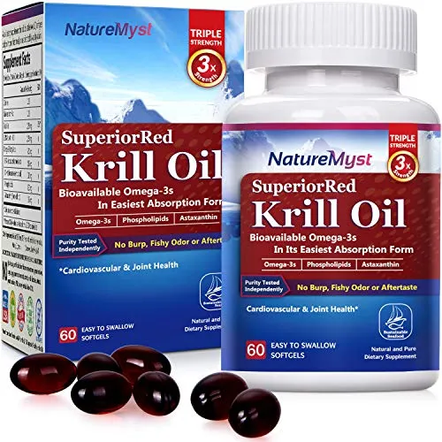Suplemento De Aceite De Krill Naturemyst 60 Cápsulas Blandas