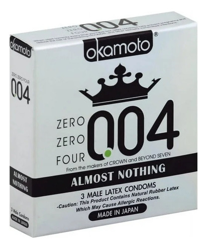 Condones Okamoto 0.04 Mm 24 Pzas Cero Cero Cuatro