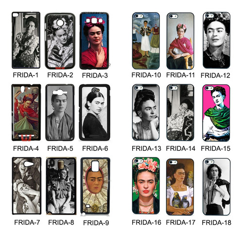 Funda Frida Kahlo Compatible Con Samsung Case Tpu Carcasa Negro A23