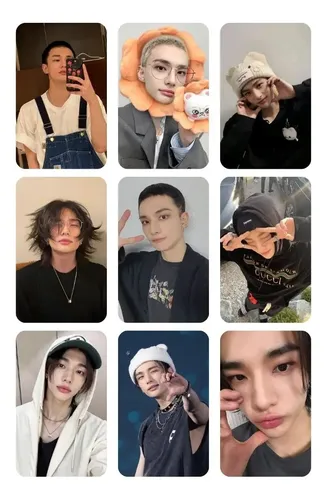 Kit 9 Photocards Hyunjin Fanmade Stray Kids | MercadoLivre