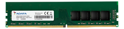 Ram Ddr4 16gb 3200mhz Adata U-dimm Para Pc 1.2v Cl22 Ctman