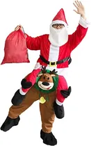 Comprar Disfraz De Santa Claus Sobre Rodolfo El Reno Navidad Para Adultos 