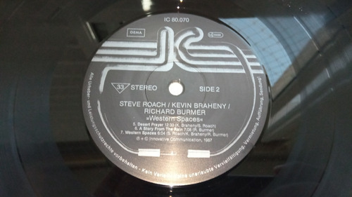 Lp Western Spaces Steve Roach Richard Burmber Made Germany