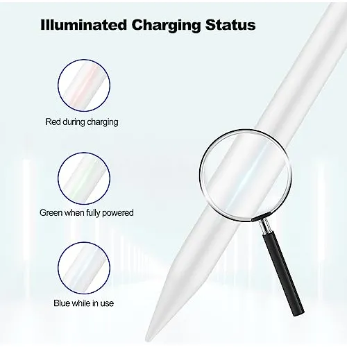 Lápiz Stylus De Carga Rápida iPad Rechazo De Palma, C...