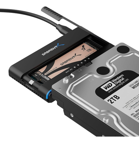 Sabrent Usb 3.2 Tipo C M.2 Pcie Nvme 2.5/3.5 Pulgadas Ssd &