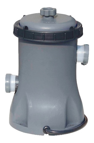 Imagen 9 de 10 de Piscina estructural redonda Bestway 56438 con capacidad de 16015 litros de 4.57m de diámetro gris claro diseño piedra prismática
