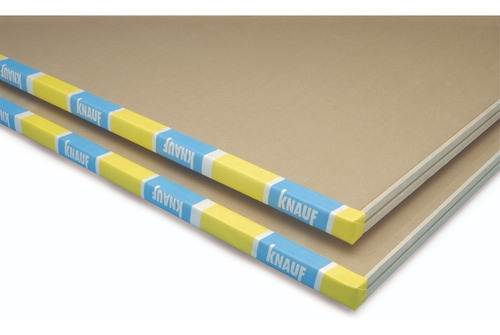 Placa Yeso Std Knauf 12,5mm 1,20x2,40m Tabique Revestimiento Cielorraso Durlock