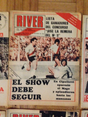 6 Revistas River Numeros 1865-1864-1925-1869-1871- 1859 R 6