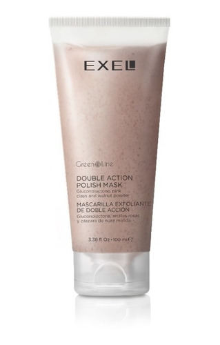 Mascara Exfoliante Doble Acción Exel Green Line Vegano 100ml