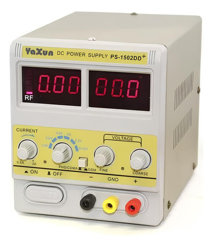 Fonte Variável Com Rf Para Celular Yaxun 1502dd+ 15v 2a 220v