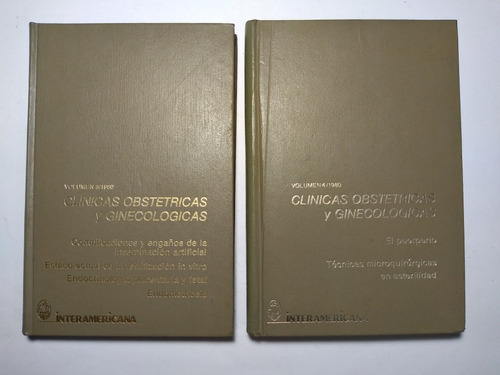 Clínicas Obstetricias Y Ginecológicas Vol. 4 Y 3 / 1980