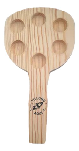 Tabla Tequilera Madera 6 Shots Personalizado