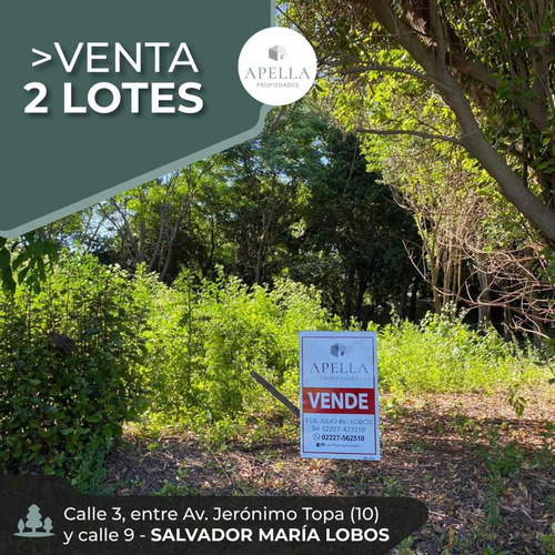 Venta - 2 Lotes En Salvador María