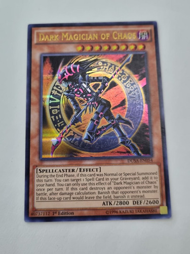 Dark Magician Of Chaos Ultra Mago Caos Dusa Yugioh