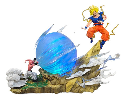 Figuras De Dragon Ball Buu Vs Goku Shine