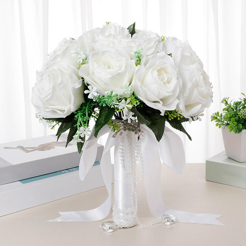 Ramo De Novia Con Flores Artificiales, Ramo De Novia