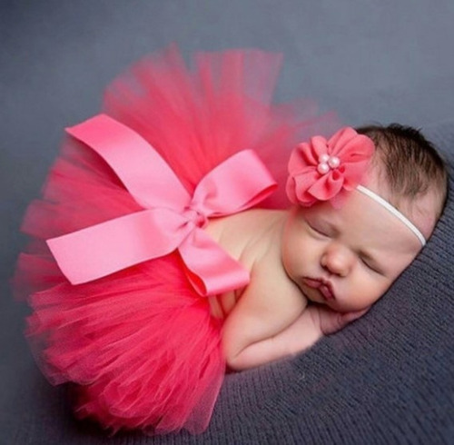 Imagen 3 de 5 de Tutu Para Bebes Recién Nacidas