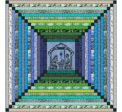 Kit Colcha Milagro Navidad Brillante Tira Tonal Quilt