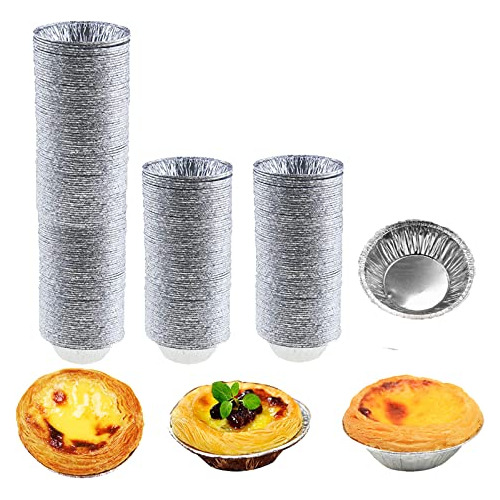 200 Unidades De Bandejas De Aluminio Tartas, Moldes De ...