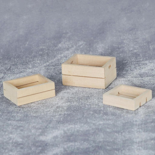 1/12 Casa De Muñecas Cocina Miniatura De Madera Caja De
