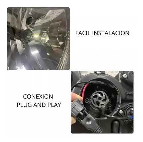 6500k75w Kit Focos Led Csp H7 Lupa Proyector Premium Hid