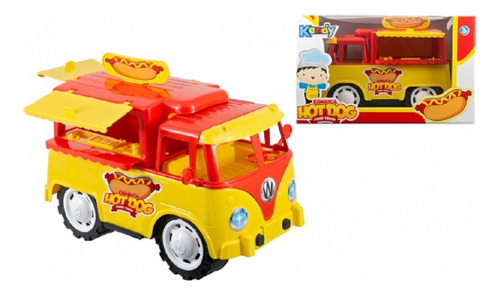 Kombi Foof Truck Carrinho Infantil Brinquedo Kombica