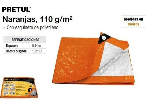 Lona Encerado Polietileno 4x6m Pretul Codigo: 6510120