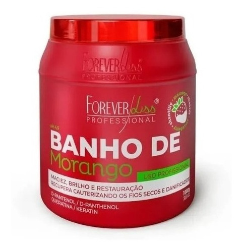 Forever Lis Máscara Ultra Hidratante Morango 1kg Escova 2l