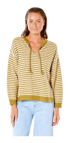 Buzo Rip Curl Nomad Stripe Sweater - Amarillo - La Isla