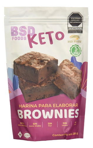 Bsd Foods, Keto Harina Para Brownies 280g