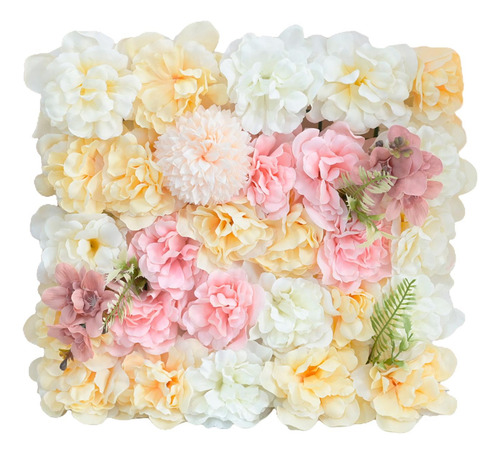 Panel De Pared De Flores Artificiales De 15x15 07 38x38cm