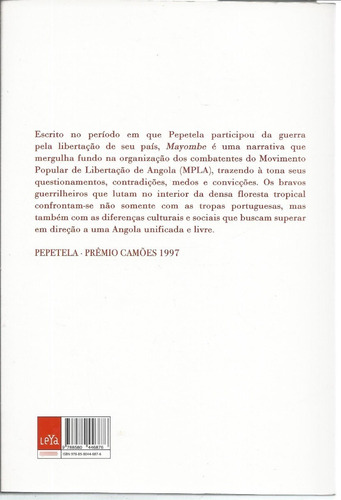 Livro Mayombe, Pepetela (Usado)