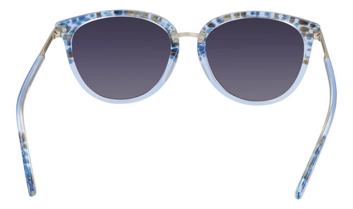 Óculos De Sol Femininos Anne Klein Ak7073 Redondos, Azul Ani