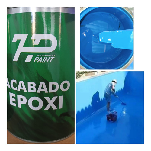 Acabado.epoxico Azul Para Piscinas. Excelente Calidad