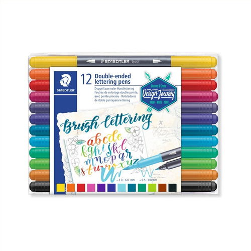 Brush Letter Staedtler Estuche X12