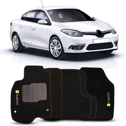 Tapete Renault Fluence 2014 2013 2012 2011 Carpete Preto