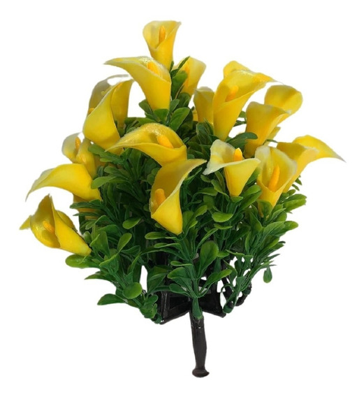 Flores Artificiais Copo De Leite Amarelo | MercadoLivre 📦